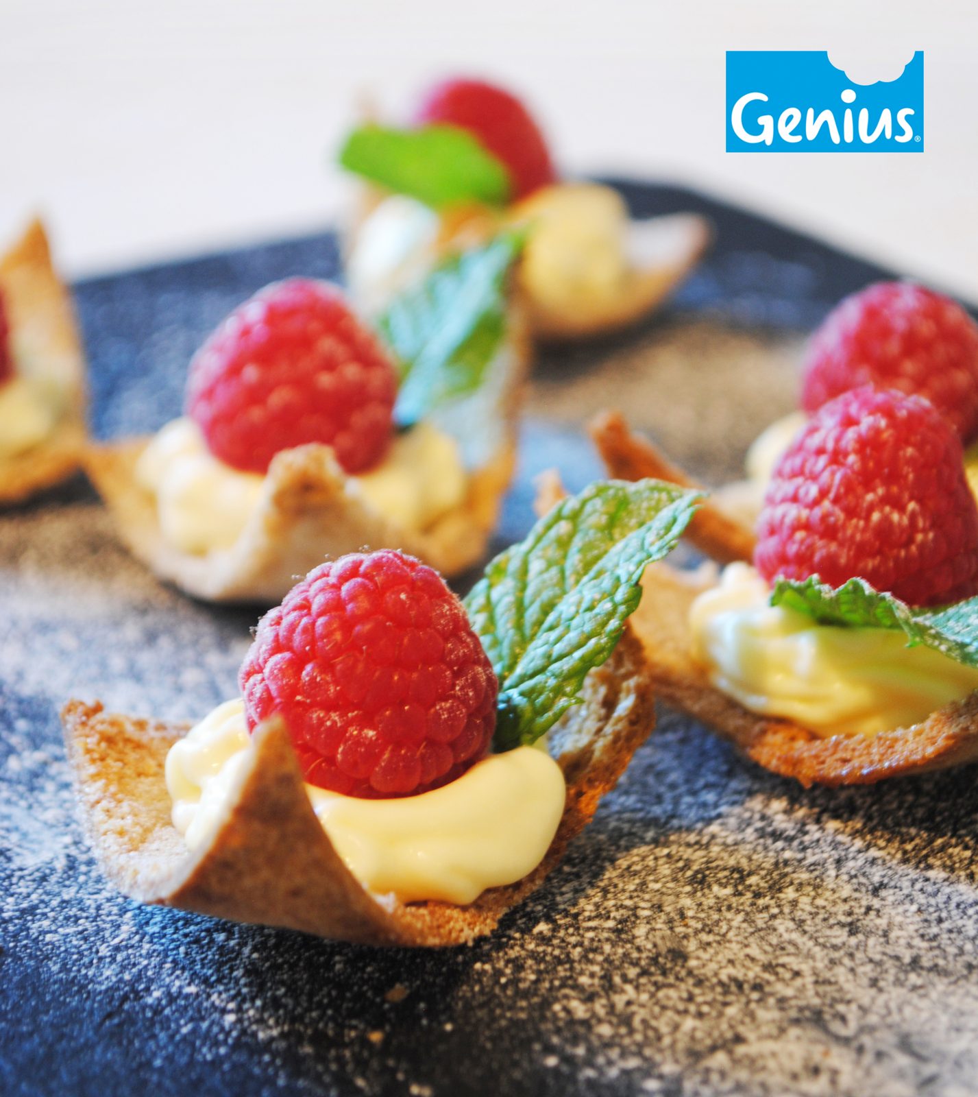 Raspberry and lemon syllabub toasts